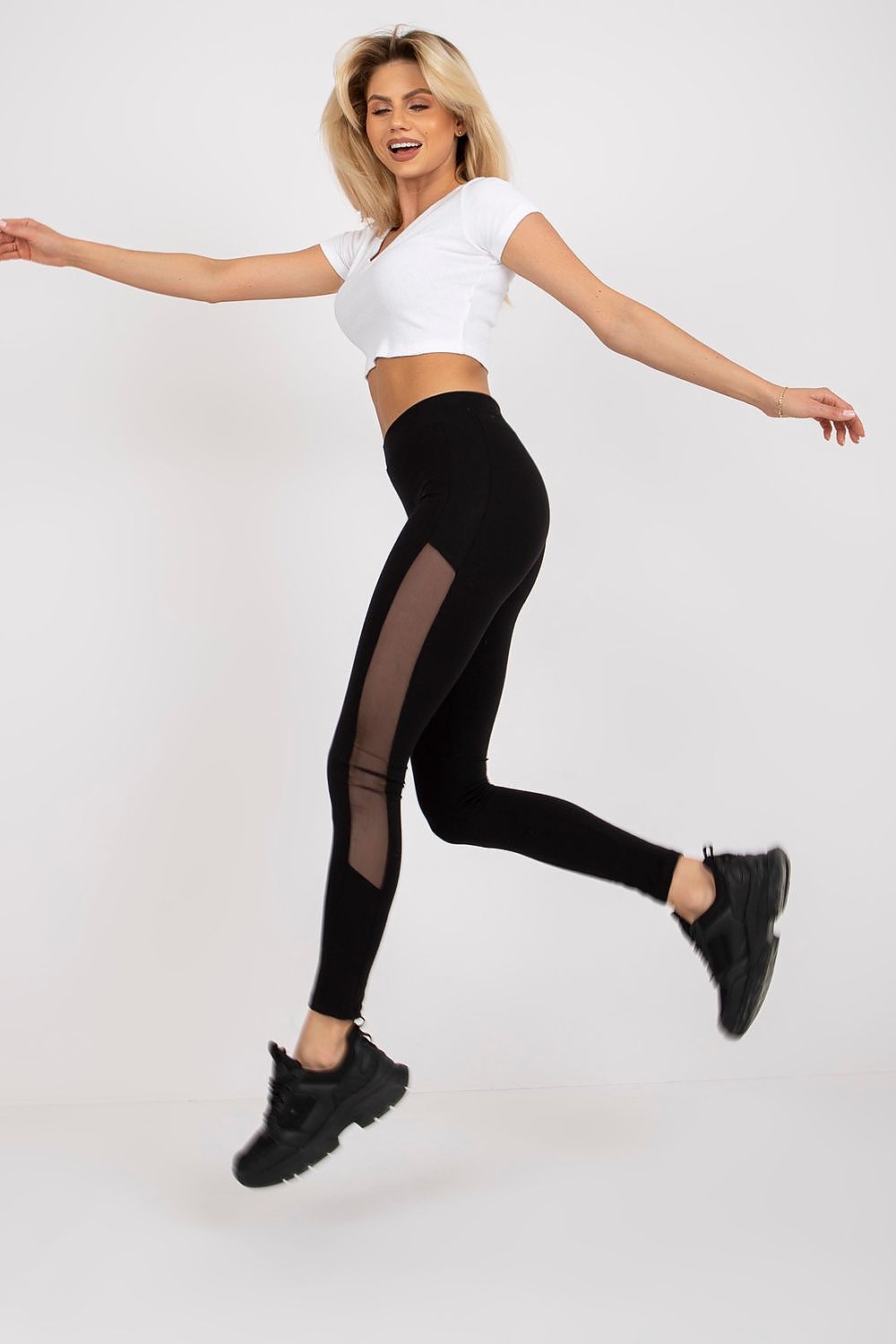 Cotton Leggings for Women - Black