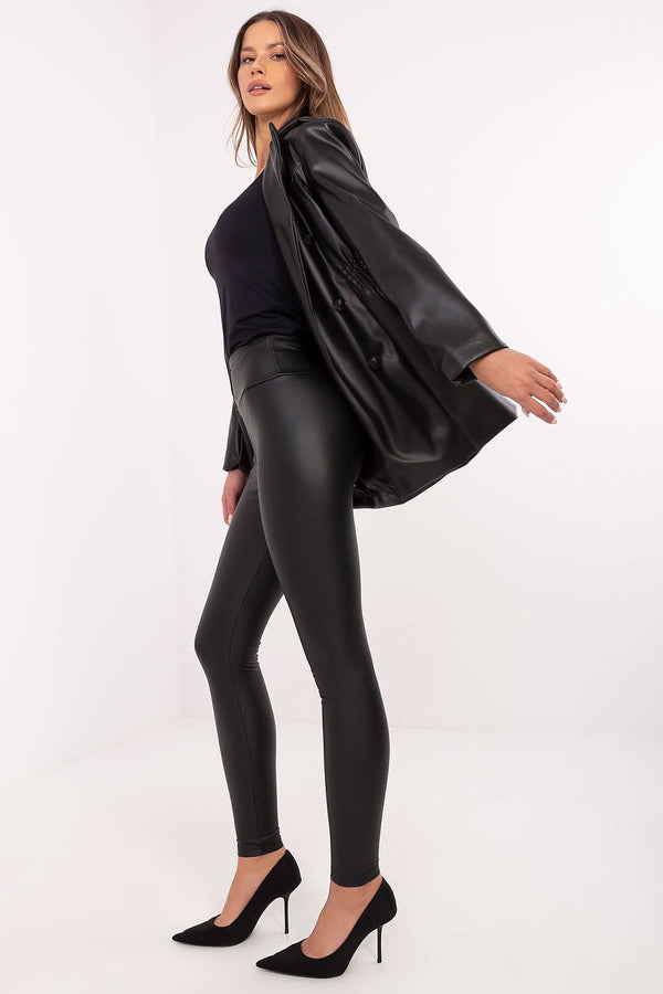 Stylish Eco-Leather Leggings for Women – High Waist