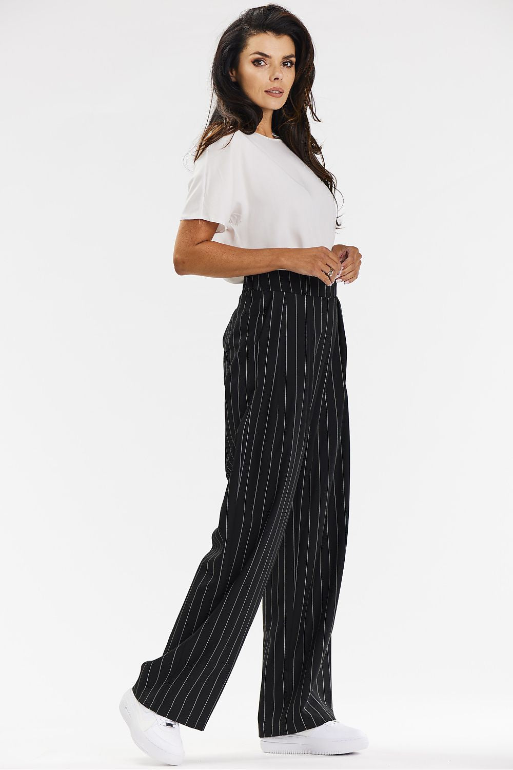  Elegant Women's Wide-Leg Pants -black