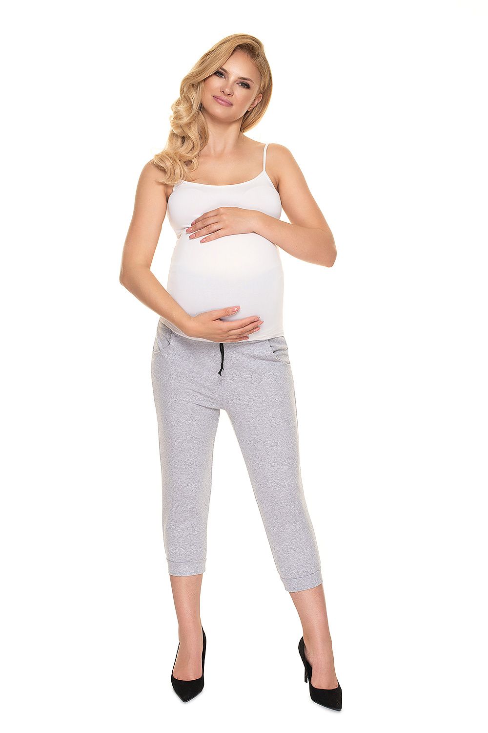  Maternity Pants with Side Pockets - grey