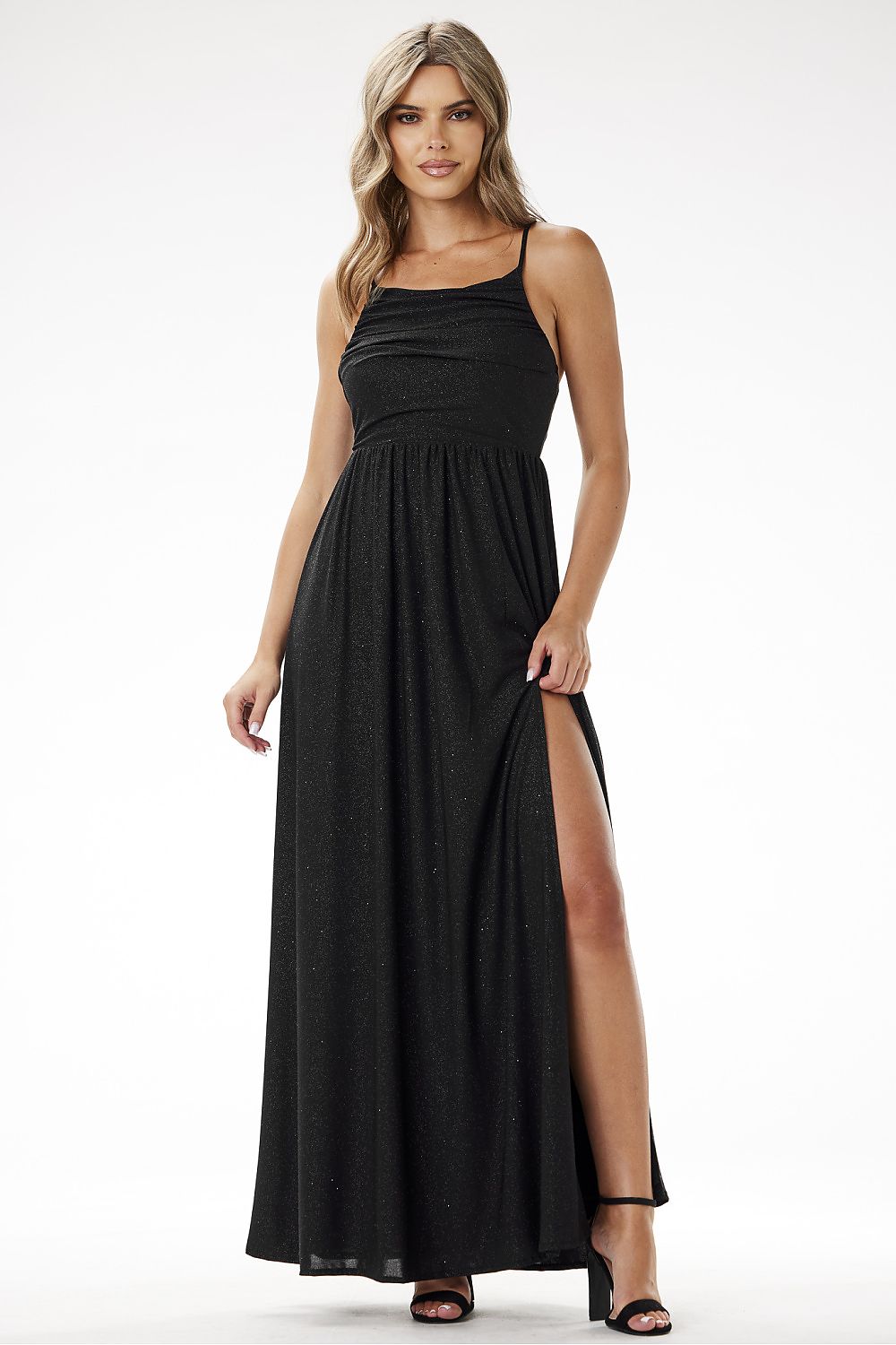  Sleeveless Floor-Length  Bridesmaid Dress - Black