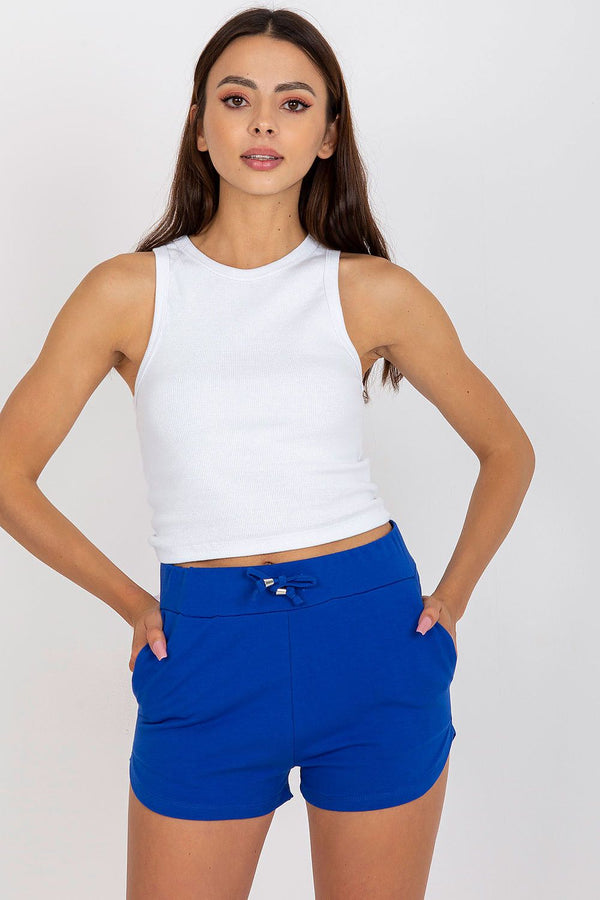 Womens High-waisted Sweatshorts with Slip-on pockets