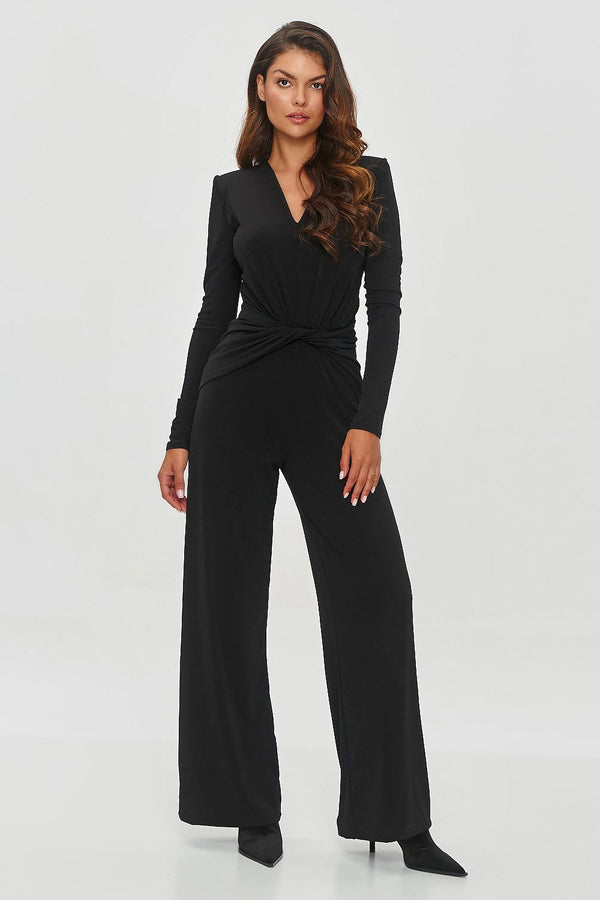  long sleeve black jumpsuit for weddings