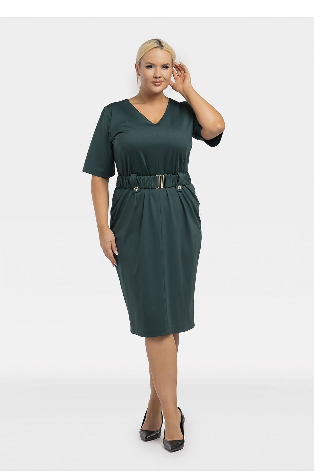  Plus size dress model 195023 Karko 