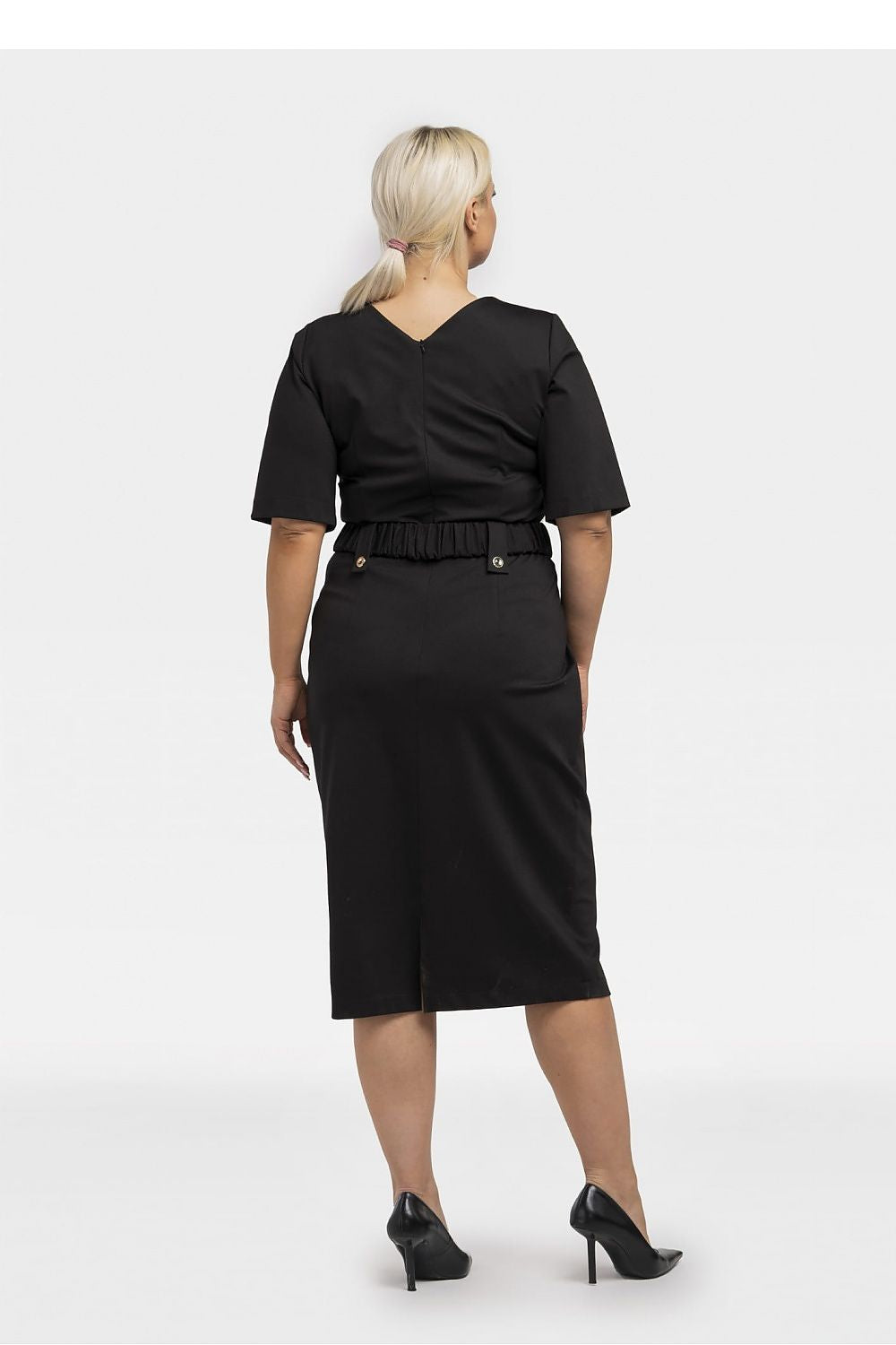  Plus size dress model 195025 Karko 