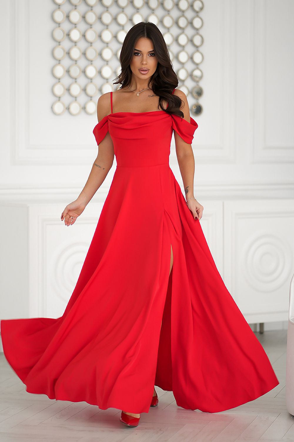  Long dress model 203760 Bicotone 