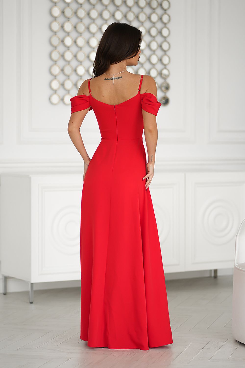  Long dress model 203760 Bicotone 