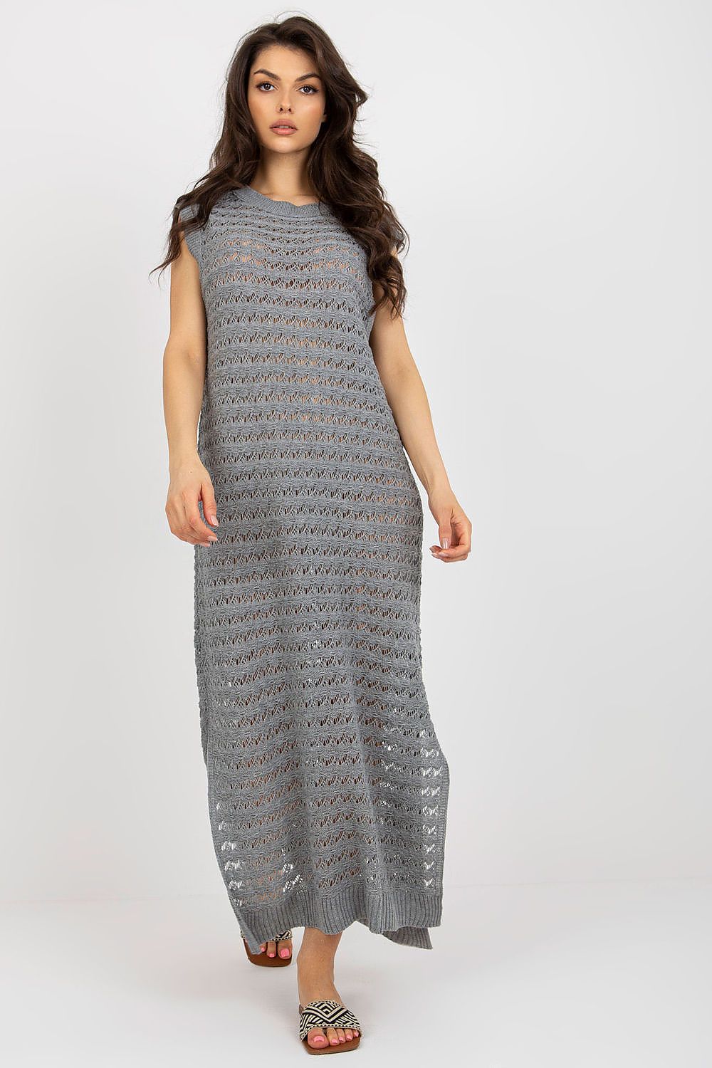 Stylish Openwork Knit Dress perfect for beach outings—ideal among our Beach Dresses for Vacation collection.