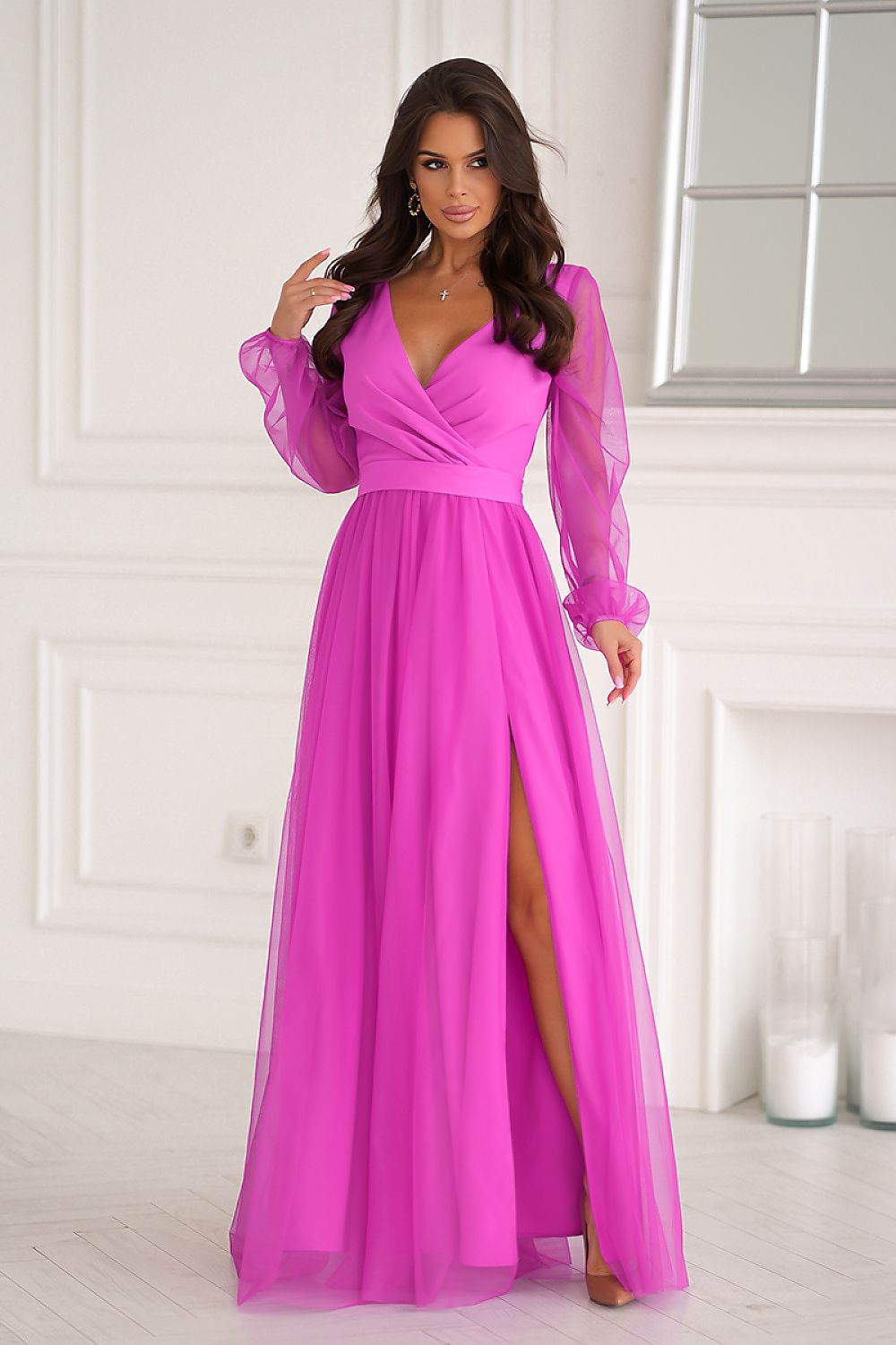 maxi dress - violet